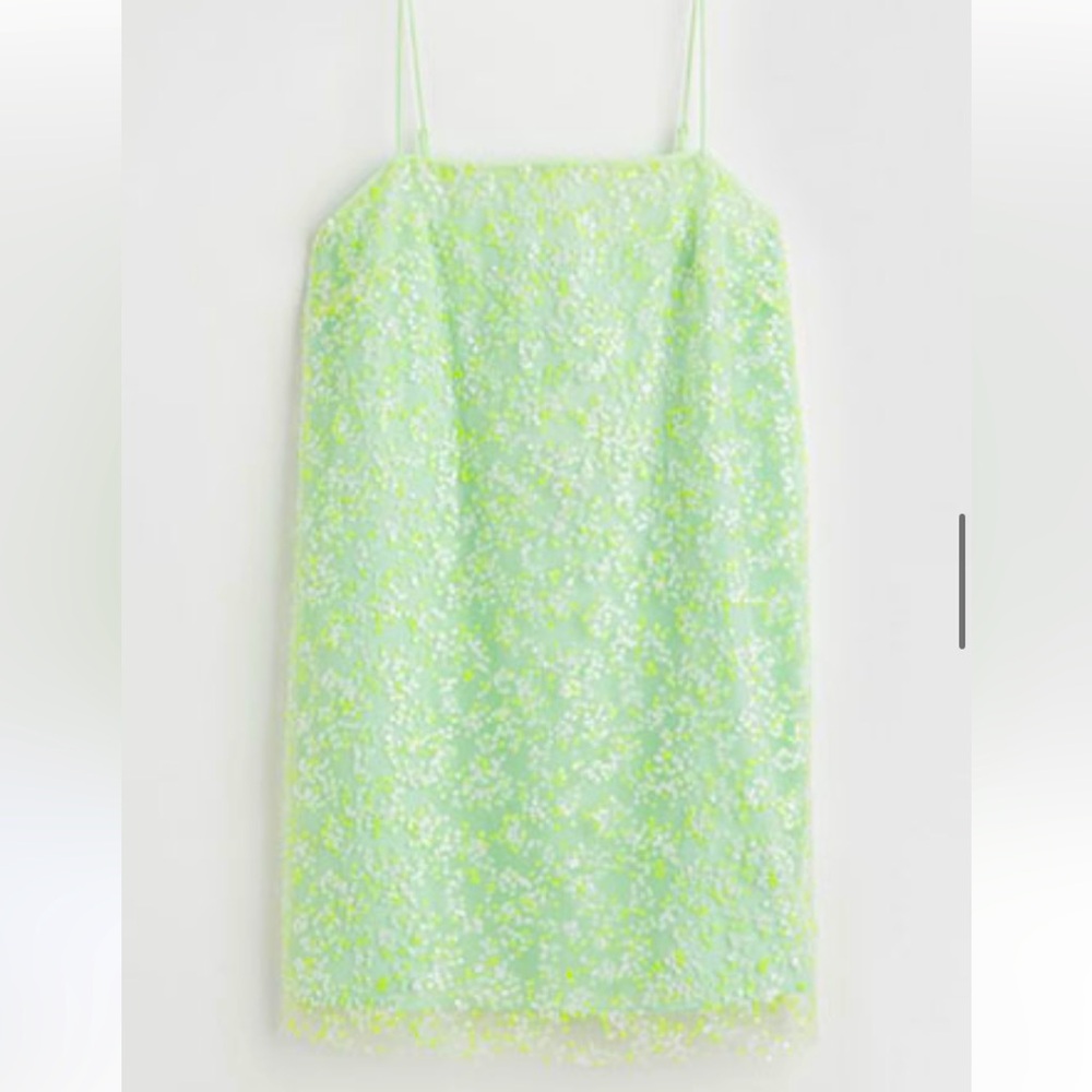 H&M sequin fluorescent dress